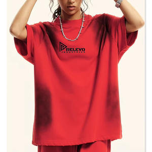 เสื้อยืดคอตตอนผู้ชายแบบย้อมสีเอซิดวอช คอกลม แขนปกติ เนื้อผ้าเจอร์ซีย์คอตตอน 100% ระบายอากาศได้ดี - Product Image 1