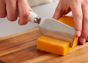 Classic <b>Cheese</b> <b>Knife</b> <b>Set</b> With White Resin Handles Stainless Steel Blades Dishwasher Safe Elegant Tableware For Serving <b>Cheese</b> - Product Image 4