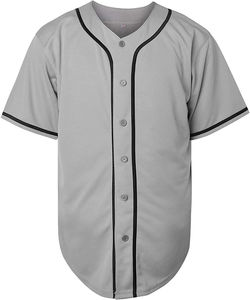 Short Sleeves V-neck Style Baseball Jersey for Adults Best Quality Customized Logo Breathable Quick Dry - Product Image 1
