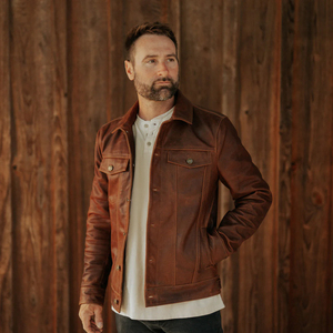 เสื้อแจ็คเก็ตหนังผู้ชายสไตล์ลำลองขายส่ง ราคาสมเหตุสมผล ระบายอากาศได้ดี อุ่นสบายสำหรับฤดูหนาว - Product Image 6