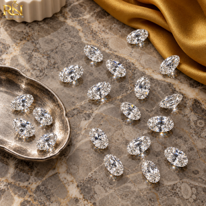 Diamante Suelto Ovalado de 12.25 Quilates Cultivado en Laboratorio, Color DEF, Brillo Óptico |   Piedra de Precisión Fabricada en Laboratorio con Dimensiones Personalizadas - Product Image 3