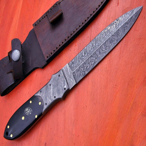 Couteau de chasse et de survie à lame fixe en acier inoxydable pour le camping, la randonnée, la pêche et le bushcraft, avec une poignée confortable - Product Image 3