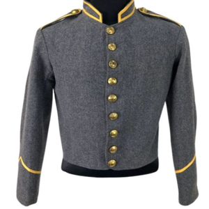 Chaqueta Estilo Gris para Hombre, Reproducción Histórica Americana, Chaquetas Tipo Richmond Depot Confederado - Product Image 3