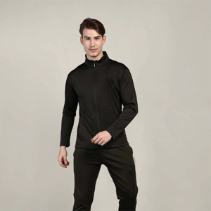 Ensemble de sport décontracté pour homme, automne-hiver, cardigan pour homme, col rabattu, ensemble deux pièces pour jeunes - Product Image 2