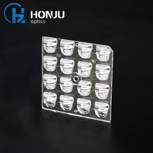 HONJU haute puissance projecteur LED lentille polarisée 30 degrés <span class=keywords><strong>stade</strong></span> PC matériel motif carré Structure plan-convexe - Product Image 3