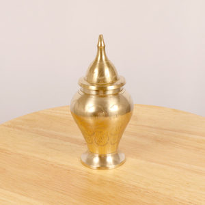 Modern Fancy Design Brass Material Luxury Antique Style <b>Ginger</b> <b>Jar</b> with Lid Dishwasher Safe Food Grade Kitchen Usage Supplies - Product Image 2