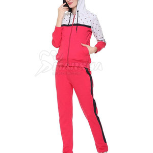 Pakistan Manufacturer Latest Design <b>Women</b> Tracksuit 100% Cotton Solid Color <b>Women</b> Tracksuit - Product Image 5