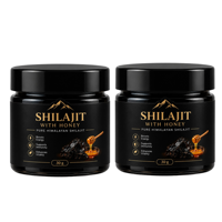 Shilajit de l'Himalaya au miel 30g – Complément Herbal – Extrait de Shilajit Résineux en Pot pour le Bien-être Quotidien et le Soutien de l'Énergie et de l'Endurance