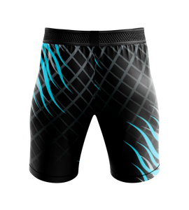 กางเกงขาสั้นผู้ชายแบบลำลองพิมพ์ลายกลางลำตัว มีกระเป๋าข้าง ผ้าถัก ยืดหยุ่นได้ ใส่สบาย เหมาะสำหรับออกกำลังกาย - Product Image 2