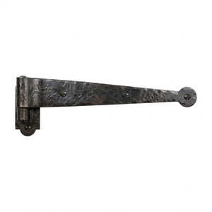 Factory Direct Wrought Iron Strap Hinge Rustic Black <b>Barn</b> <b>Door</b> <b>Hardware</b> Antique Forged Gate T-Hinge For Wooden Fences And Sheds - Product Image 6