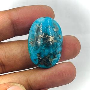 Turquesa Natural Persa Cabujón Ovalado Pulido Tamaño Palma 38x20x8mm Forma Libre Gemas Sueltas de la India 7g Para Fabricación de Joyas - Product Image 2