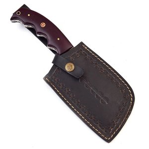 Couteau à viande artisanal à motif Damas avec manche en bois, fournisseur en gros, couteau de chef de cuisine - Product Image 5