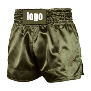 Shorts de boxe thaïlandaise MMA pour hommes entièrement personnalisés, vente en gros, séchage rapide, longueur genou, entraînement UFC - Product Image 1