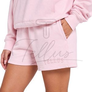 Conjunto Deportivo Casual de Verano para Mujer, con Capucha Bordada, Manga Larga, Felpa, 100% Algodón, Transpirable y de Secado Rápido - Product Image 3
