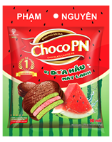Meilleur Prix en Gros Guimauves Fraîches au Chocolat Saveur Pastèque, Biscuits Doux enrobés de Chocolat, Sucrés, Choco PN
