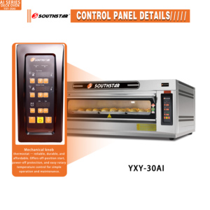 <span class=keywords><strong>Horno</strong></span> <span class=keywords><strong>de</strong></span> Convección a Gas para Panadería Industrial Southstar con Puerta <span class=keywords><strong>de</strong></span> Vidrio Grande, 1 Plataforma, 3 Bandejas - Product Image 2