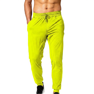 Pantalon décontracté pour homme, léger, taille haute élastique, poches latérales, tissu tricoté respirant - Product Image 6