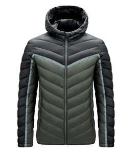 ที่มีคุณภาพสูงOEMสีดำฤดูใบไม้ร่วงUnisexที่กำหนดเองแจ็คเก็ตปักเป้าลงแจ็คเก็ตสำหรับผู้ชาย - Product Image 1