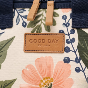 Sac à déjeuner isotherme en toile à fleurs, écologique, grande capacité, sac de pique-nique pour femmes, boîte à lunch réutilisable avec fermeture éclair - Product Image 6