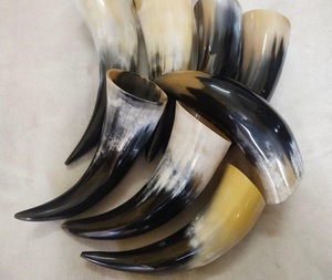 Chope à bière en corne de bœuf de qualité supérieure, faite à la main, en corne véritable, écologique, forme personnalisée pour la décoration intérieure, boissons naturelles - Product Image 5