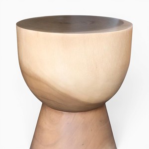 Handcrafted Solid Suar Wood Hourglass Stool Eco-Friendly European Design Coffee <b>Table</b> <b>Side</b> <b>Table</b> Living Room Furniture Custom - Product Image 4