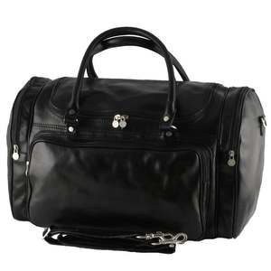 กระเป๋าเดินทางหนังแท้ดีไซน์คลาสสิกสไตล์วินเทจ  กระเป๋าถือสุดสัปดาห์สำหรับผู้ชายและผู้หญิง  ความจุขนาดใหญ่  กระเป๋าเดินทางแบบมีซิป - Product Image 2