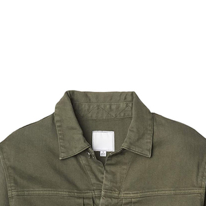 Latest Design <b>Men</b> <b>Denim</b> <b>Jacket</b> Custom Fit Olive Green Canvas Workwear Shirt Anti-UV Reversible Eco-Friendly <b>Men's</b> <b>Jacket</b> - Product Image 6