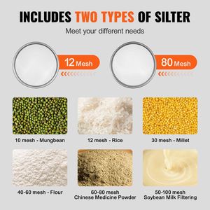 Setaccio Elettrico Automatico in Acciaio Inox da 45W, Macchina Setacciatrice a Vibrazione 12+80 Mesh per Uso di Laboratorio - Product Image 3