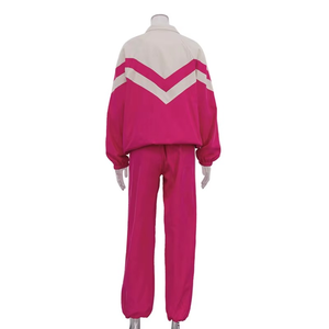 Conjunto de Dos Piezas de Sudadera Deportiva para Mujer, Primavera-Otoño, Chaqueta con Capucha y Cremallera de Manga Larga + Pantalones Deportivos Hip-Hop, Transpirable - Product Image 2