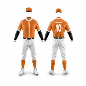 Camiseta de béisbol personalizada OEM, de algodón, con logotipo bordado por sublimación, uniforme de béisbol para hombre, último diseño, servicio OEM. - Product Image 2