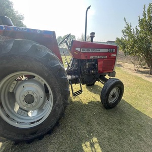 Tracteur agricole d'occasion abordable Massey Ferguson 385 avec cabine, tracteurs MF 4x4, chargeur frontal et pelle arrière - Product Image 5