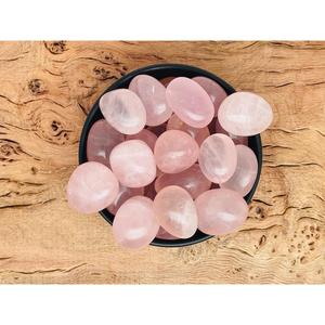 Rose Quartz Gemstone Carved Tumbled Stones 20-30mm Wholesale Irregular Shape Reiki Feng Shui <b>Mascot</b> Aashim Agate Gujarat Origin - Product Image 1