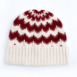 Custom Logo Embroidery Unisex Winter <b>Beanie</b> Acrylic Fiber <b>Knit</b> <b>Beanie</b> Hat Warm Cold Caps for Travelers jacquard - Product Image 4