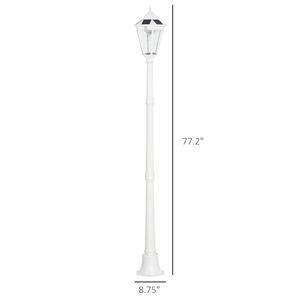 Farola Solar Vintage para Exteriores de 76.5 Pulgadas, Protección para Todo Clima, Control por Sensor Automático, Brillo Ajustable, Color 3000K - Product Image 3