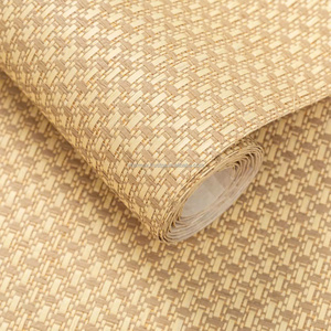 Papel Tapiz de Hierba Tejida Tradicional Impermeable, Acabado de Pared con Textura de Fibra Natural para Interiores de Residencias, Oficinas y Villas - Product Image 4