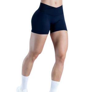 <b>Women</b> Navy Blue <b>Gym</b> <b>Shorts</b> High Waist Stretch Fitness Running Yoga Workout Athletic Sports <b>Shorts</b> Activewear Training Apparel - Product Image 6