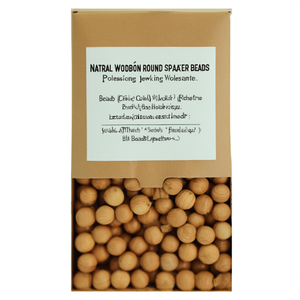 Perles d'espacement rondes en bois naturel pour la fabrication de bijoux professionnels - Vente en gros pour artisans - Product Image 2
