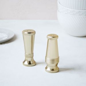 Salero y Pimentero de Metal Premium en Oro y Plata, a Prueba de Fugas, Aptos para Lavavajillas, Diseño Moderno, Dispensador de Especias para Cocina, Decoración de Mesa - Product Image 3