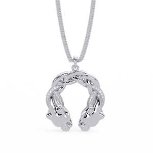 Pendentif Papillon en Argent Sterling 925 avec Diamants de Laboratoire Multicolores, Collier de Créateur Personnalisé, Vente en Gros OEM ODM - Product Image 2