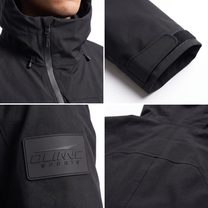 Veste parka softshell imperméable à 3 couches pour homme avec capuche, vêtements techniques de plein air urbains, étiquette OEM personnalisée - Product Image 4