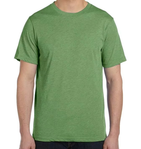 T-shirts en jersey unisexe en gros, légers, en maille chinée, pour hommes, col rond, respirants, en laine mérinos légère - Product Image 1