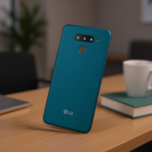 Cover posteriore blu per LG Q60 con protezione per obiettivo fotocamera - Product Image 3