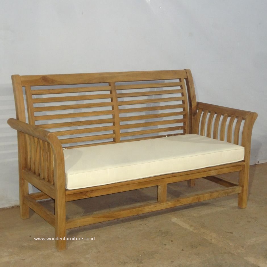 Скамейка из тика, уличная мебель для патио, минималистичное садовое кресло из тончайшего тикового дерева в Jepara Indonesia