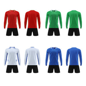 Uniforme de football pour homme, taille adulte, coupe régulière, confortable et respirant / 100% polyester, haute qualité, imperméable, séchage rapide, imprimé - Product Image 5