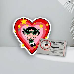 Herramienta de Belleza Magnética de Acrílico con Forma de Corazón y Mariposa, Reutilizable, Ecológica y Duradera, de las Chicas Superpoderosas Verdes, para el Día de San Valentín - Product Image 3