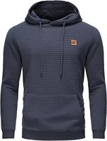 Sudadera con Capucha Personalizada para Hombre, de Poliéster/Rayón, Felpa Gruesa, Corte Regular, Calidad de Lujo, Estampado Puff, Estilo Urbano, Otoño