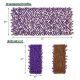 Real Willow Frame Decorative Faux Purple Eucalyptus Fencing <b>Panel</b> <b>Screen</b> & Room Divider for Balcony Patio - Product Image 5