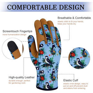 Guantes de trabajo profesionales para jardinería: guantes protectores ligeros para plantar, desmalezar y podar - Product Image 6