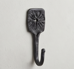 Vintage Brass Wall Mounted <b>Hook</b> Antique Design With Floral Finished Perfect For Kitchen Bathroom Towel Display And Coat Hanging - Product Image 1