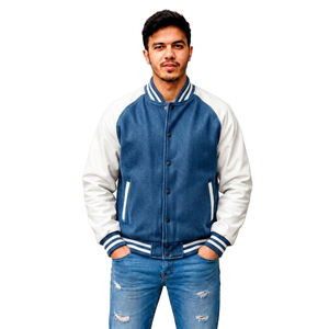 Fabricant de vestes universitaires rétro personnalisées, vêtements de rue vintage, vêtements d'extérieur, vente en gros, vêtements à marque privée, fournisseur OEM - Product Image 6